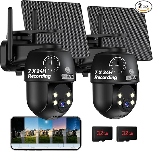 MUBVIEW 24/7 Continuous Recording Wireless Outdoor Security Camera, 2.4G WiFi by MUBVIEW