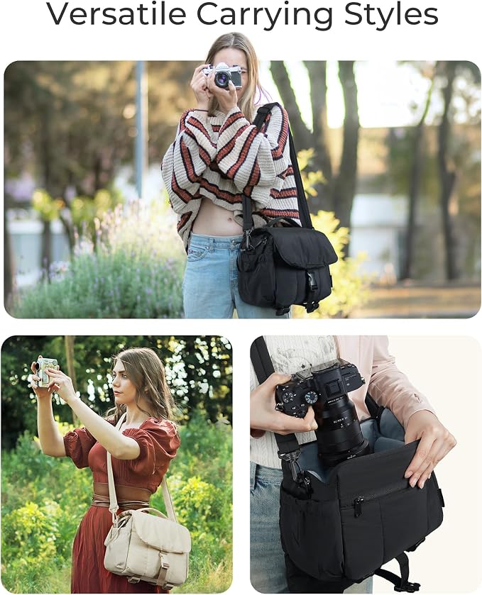 BAGSMART Small Camera Bag, DSLR Camera Case - Image 6
