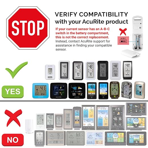 AcuRite Wireless Indoor Outdoor Temperature Sensor - Image 2