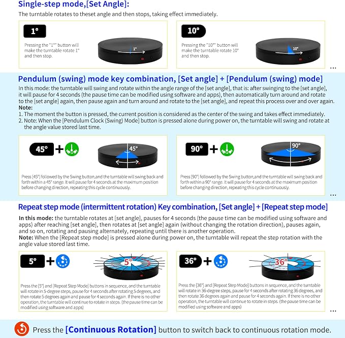 Programmable Motorized Electric Turntable Command-Controlled Rotating Platform - Image 3