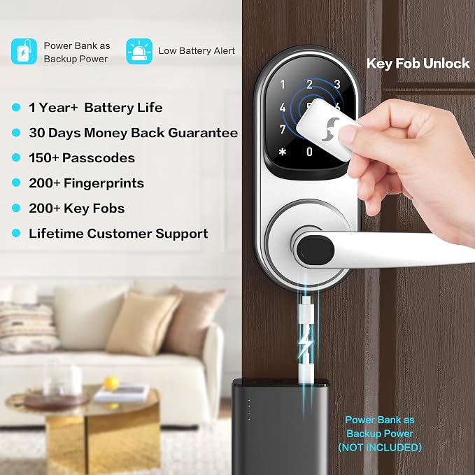 Sifely Keyless Entry Smart Lock - Image 3
