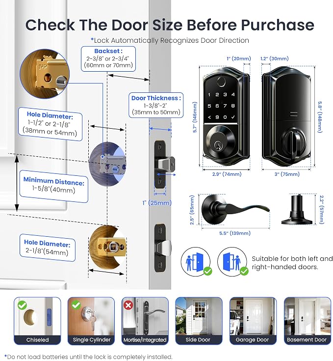 Veise VE017-L Fingerprint Smart Lock - Image 9