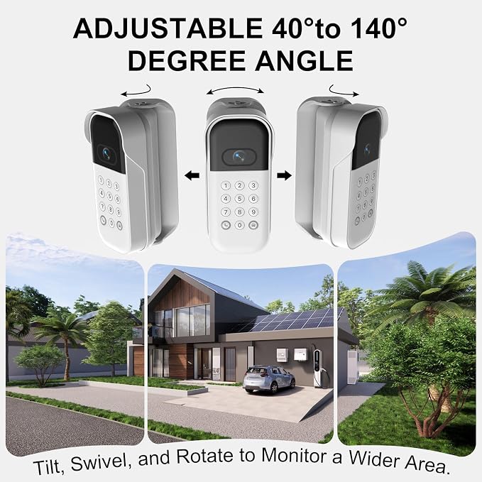 Swivel Mount for myQ Smart Garage Video Keypad, Weatherproof Angle Mounting - Image 3