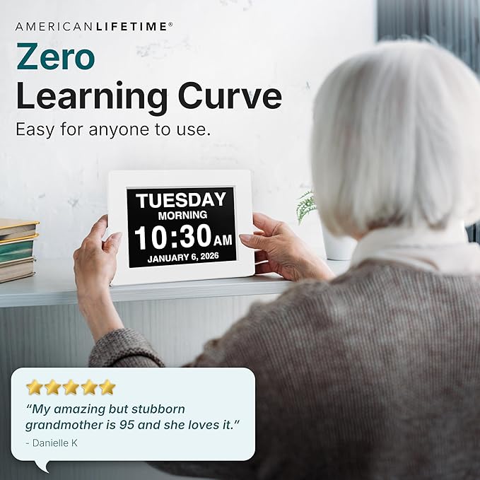 American Lifetime New 2026 Dementia Clock Large - Image 7