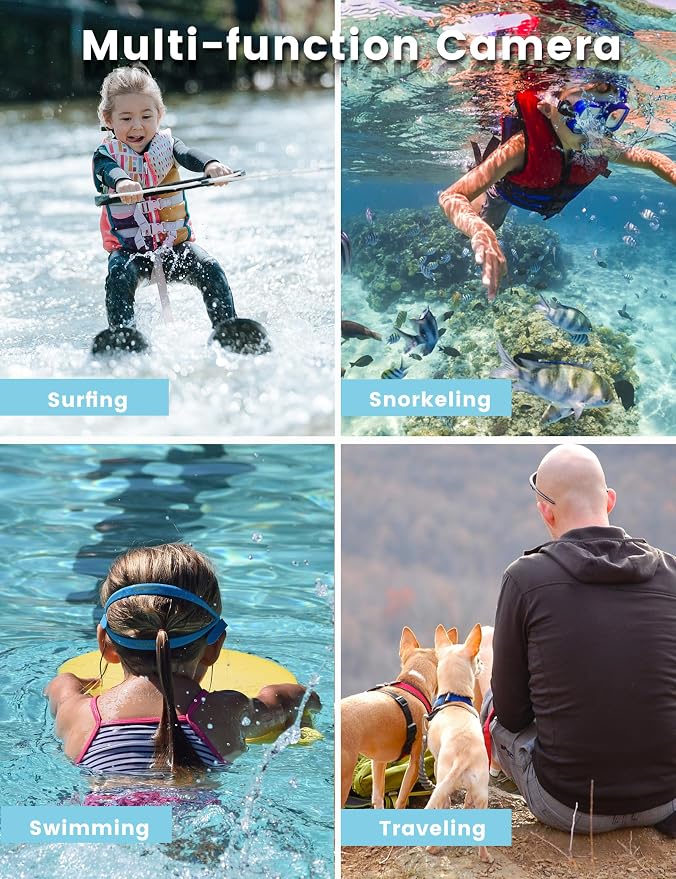 Underwater Camera 4K 48MP Autofocus Selfie Dual Screen Waterproof - Image 6