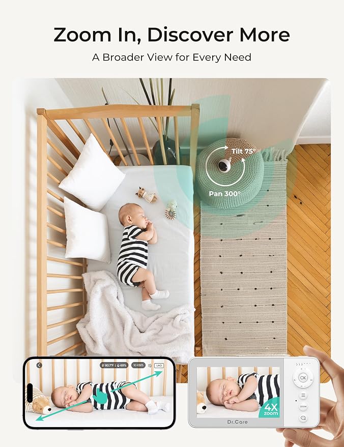 Dr.Care VistaView Lite RB Smart WiFi Baby Monitor - Image 6