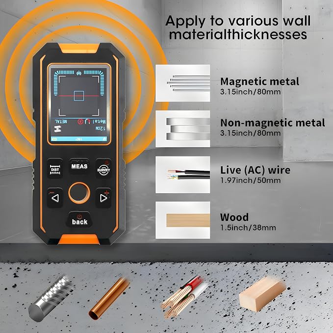 Stud Finder Wall Scanner, 5-in-1 Wall Detector - Image 2