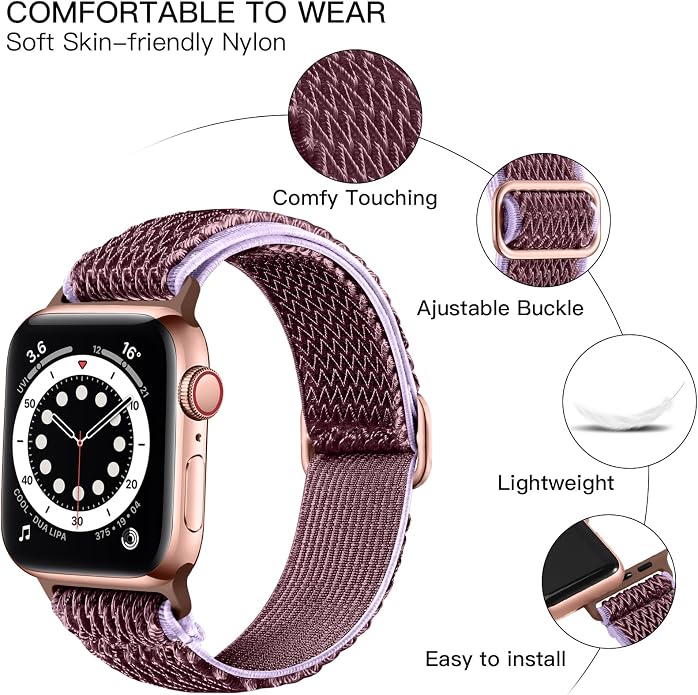 Lerobo Stretchy Nylon Solo Loop Band, Compatible - Image 2