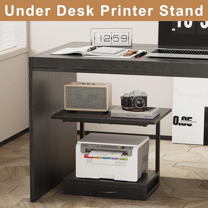 YAOHUOO 2-Tier Desktop Printer Stand - Image 6