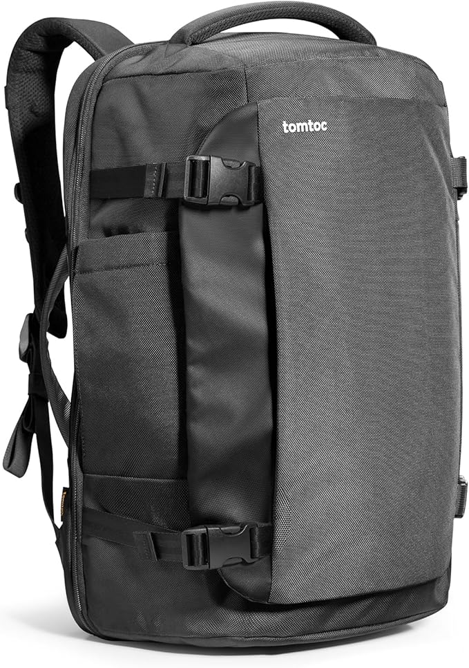 tomtoc Travel Backpack 40L, TSA Friendly Flight Approved Carry-on Luggage Hand by tomtoc
