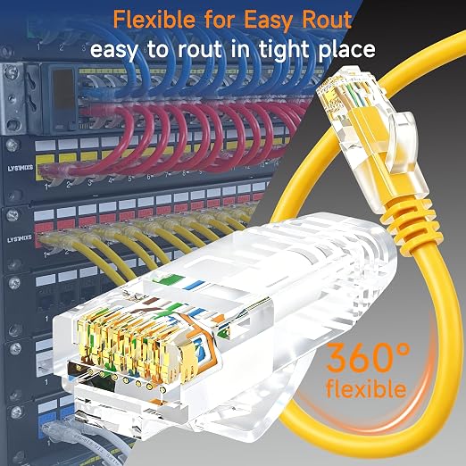 Cat6 Ethernet Patch Cable 1 ft, Cat6 Patch Cable - Image 3