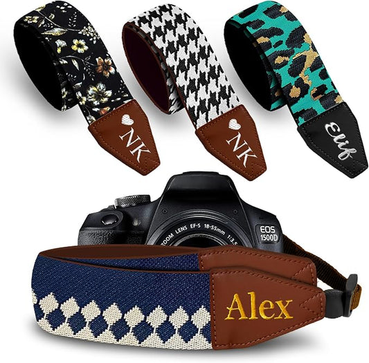 Art Tribute Custom Blue Diamond Camera Strap by ArtTribute