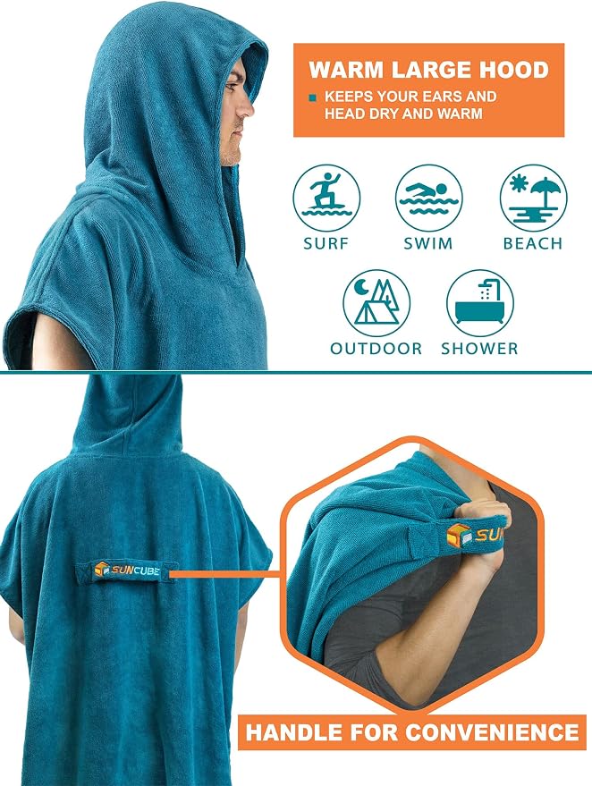 SUN CUBE Surf Poncho Changing Robe - Image 4