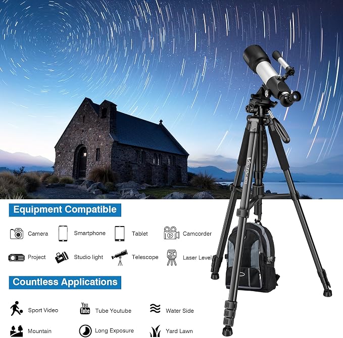Tripod for Camera, Professional Heavy Duty Compact Camera Stand for Phone - Image 7