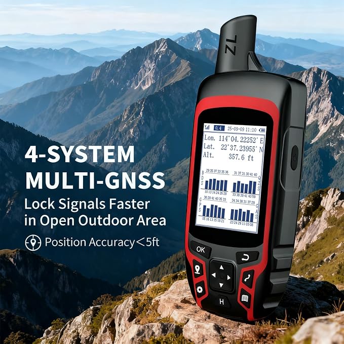 A6 Handheld GPS for Hiking, Rugged and Compact GPS Navigator - Image 4