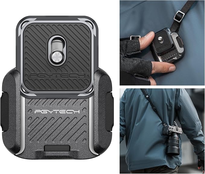 PGYTECH Camera Shoulder Strap Mount Quick Release Clamp & Plate Kit, Aluminum by PGYTECH-US