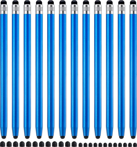 LINFANC 12Pcs Blue Stylus Pen for Touchscreen, 2-in-1 High Precision & by LINFANC