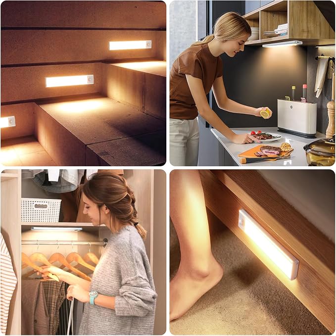 6 Pack Under Cabinet Lights Wireless, 68 LED Motion Sensor Light Indoor - Image 7