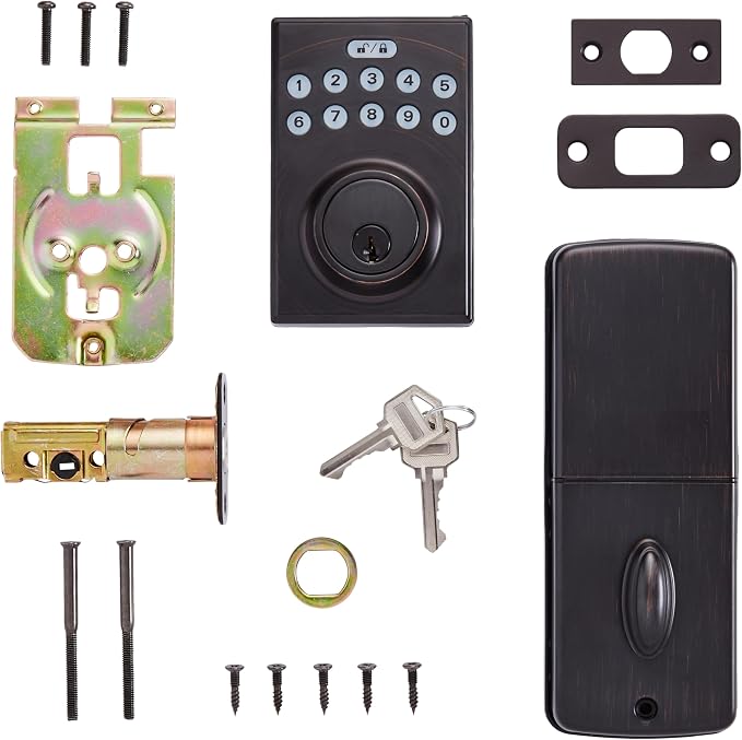Amazon Basics Electronic Keypad Deadbolt Door Lock - Image 3