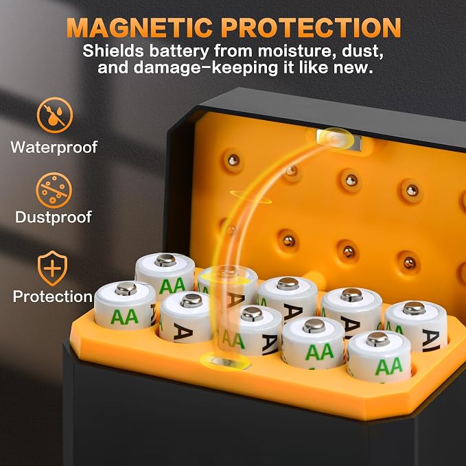 10-Pack Rechargeable AA Batteries Lithium - Image 2