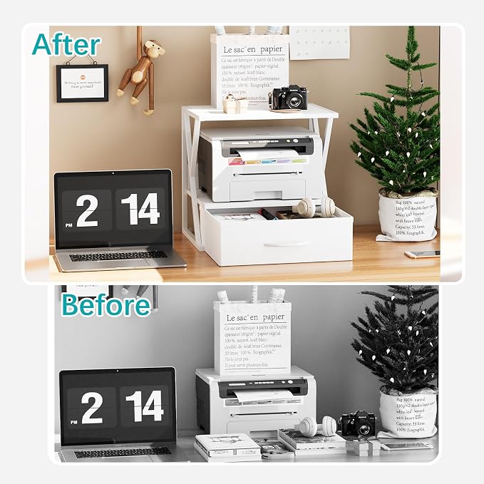 aboxoo Printer Stand for Desk - Image 5