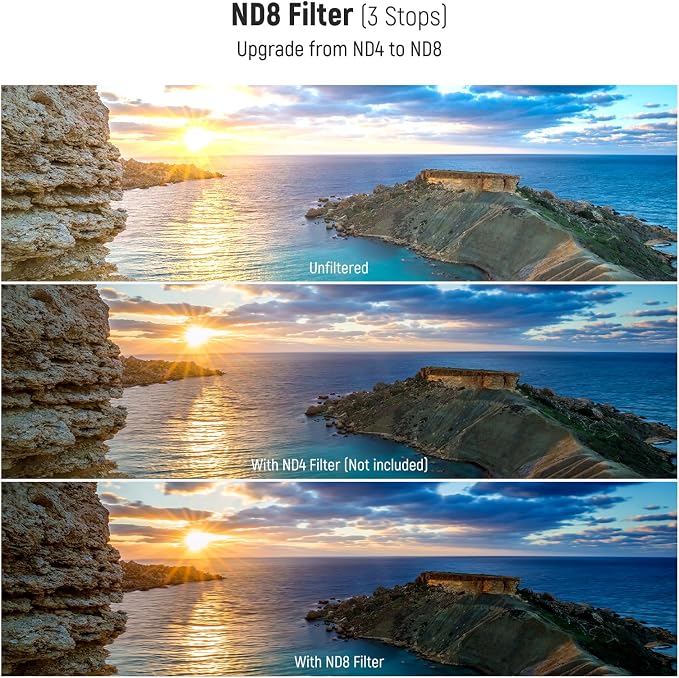 NEEWER 82mm UV/CPL/ND Lens Filter Kit, UV Protection + Circular Polarizing + - Image 4