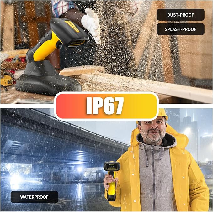 NETUM Upgraded QR Industrial Bluetooth Barcode Scanner - Image 6