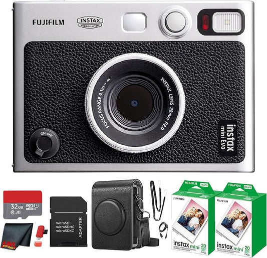 Fujifilm Instax Mini EVO Hybrid Instant Camera Bundle by FUJIFILM