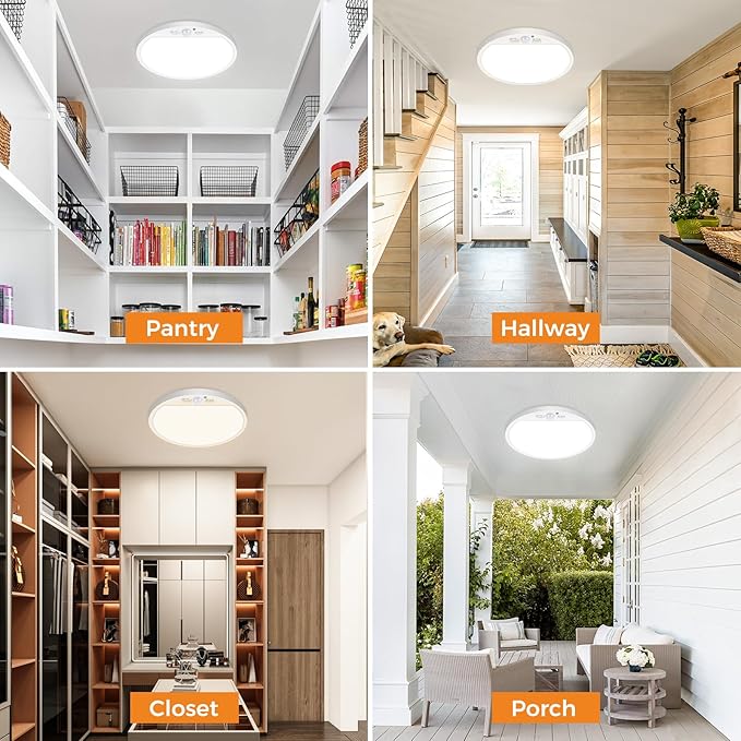 slochi 1Pack Motion Sensor Light Indoor Wired, 12 Inch 3000K/4000K/6500K Closet - Image 5