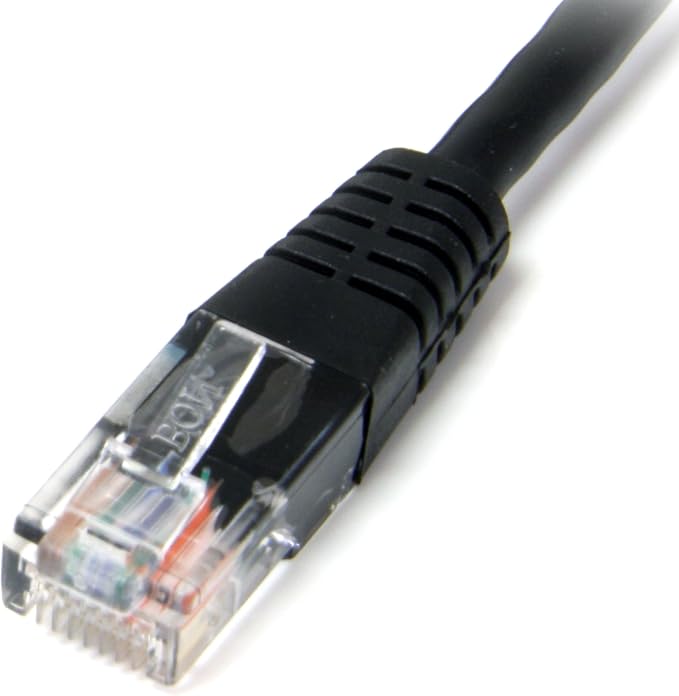 StarTech 10ft Black Molded Cat5e UTP Patch Cable - Image 2