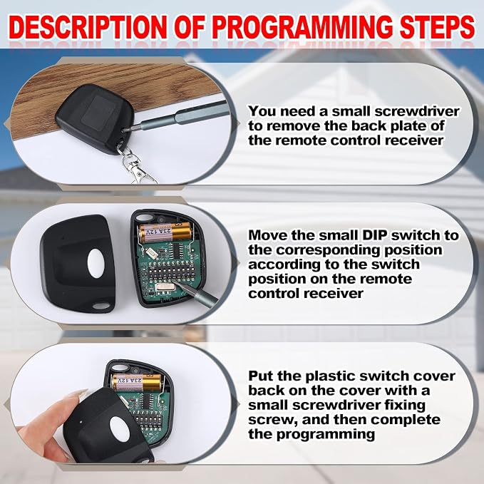 Kingdder 3 Pieces Gate Opener Remote Compatible - Image 3