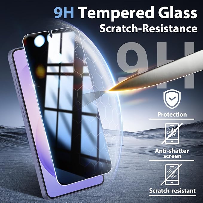 2+2 Pack for Galaxy S26 Privacy Screen Protector and Lens Protector, Ultrasonic - Image 5