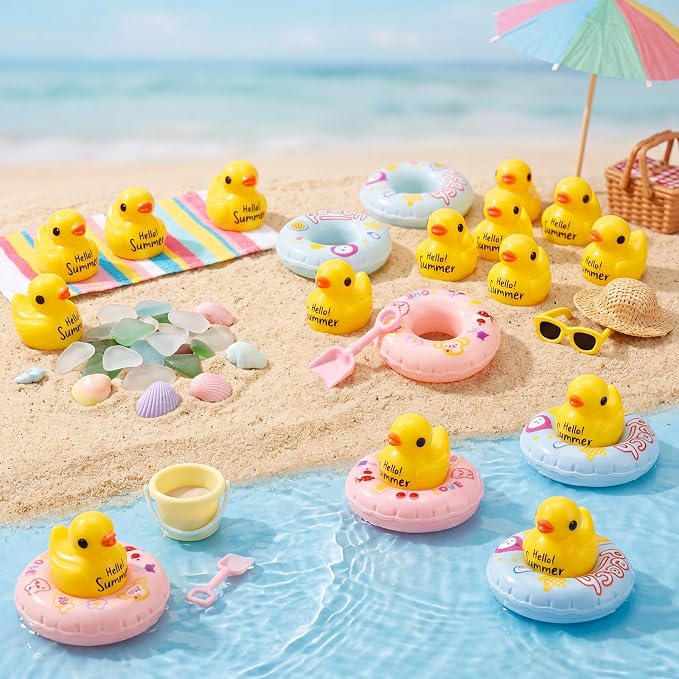 Skylety 30 Pcs Summer Resin Ducks Cruise Ducks - Image 5