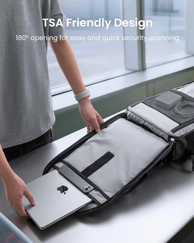tomtoc Travel Backpack 28L, TSA Friendly Flight Approved Carry-on Luggage - Image 5