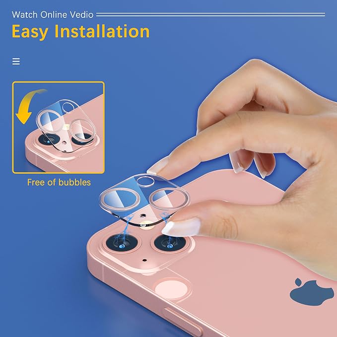 UniqueMe Compatible with iPhone 13 6.1" / iPhone 13 Mini 5.4" Camera Lens - Image 4
