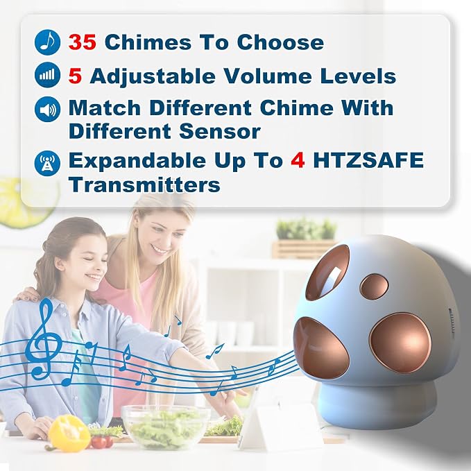 HTZSAFE Driveway Alarm- Driveway Alarms Wireless Outside Weatherproof Solar - Image 5