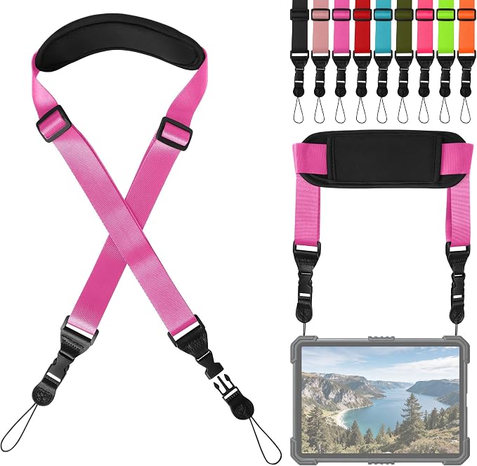 Padded iPad Binocular Camera Shoulder Strap, Nylon Neck Lanyard Strap by Gowjaw