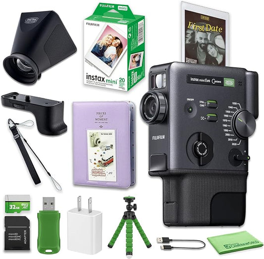FUJIFILM instax mini Evo Cinema Hybrid Instant Camera Gift Bundle by FUJIFILM