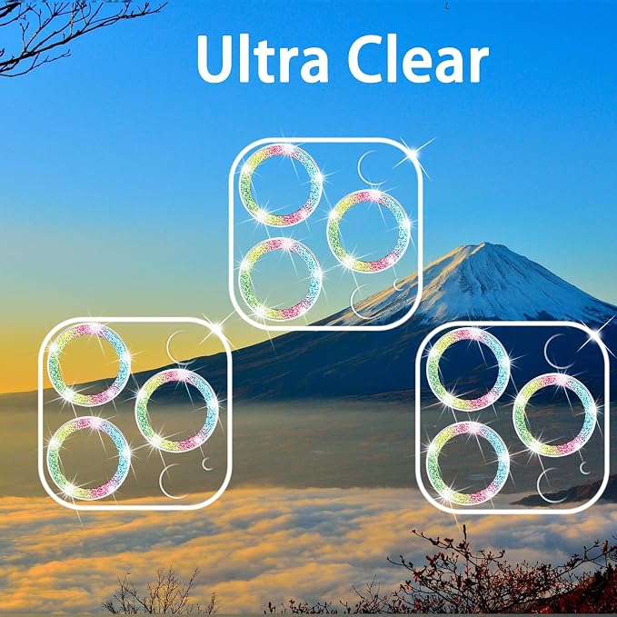 Dengduoduo 3 Pack Tempered Glass Camera Lens Protector - Image 4