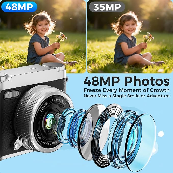 Upgrade Kids Selfie Camera, HD Digital Video Cameras - Image 2