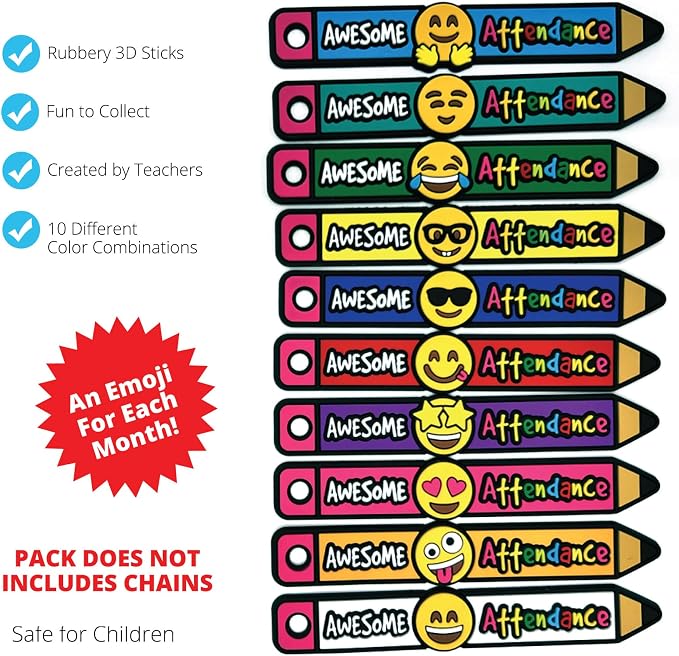 Brag Sticks Awesome Attendance Value Pack: Wearable Incentives to Increase - Image 2