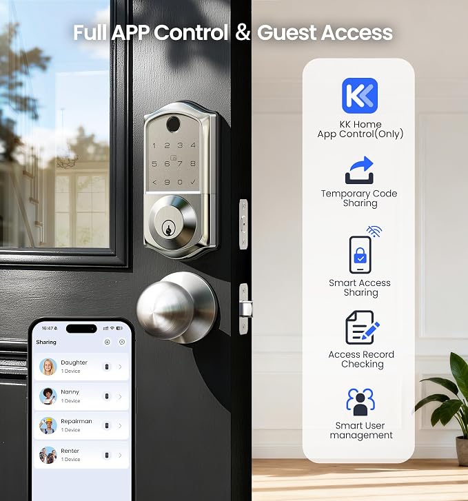 Veise VE017-K Fingerprint Smart Lock - Image 2