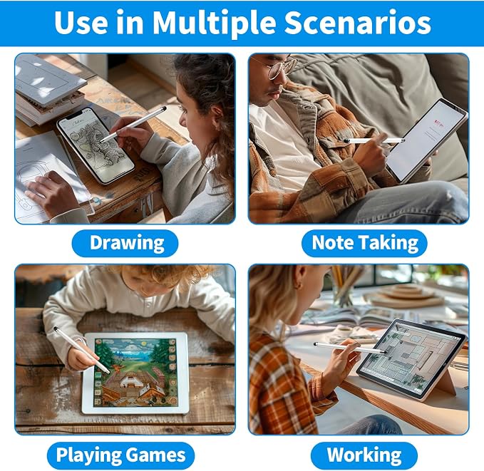 Stylus Pen for Touchscreen, Stylus 2-in-1 High Sensitivity Precision Suitable - Image 7