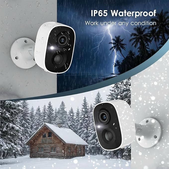 GMK Security Cameras Wireless Outdoor, 2K Battery Powered Cameras - Image 4