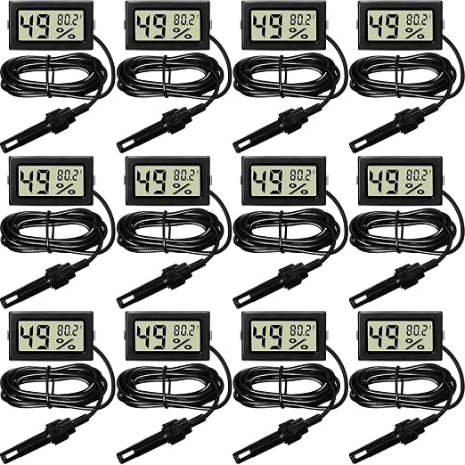 Weewooday Mini Digital Temperature Humidity Meters Gauge by Weewooday