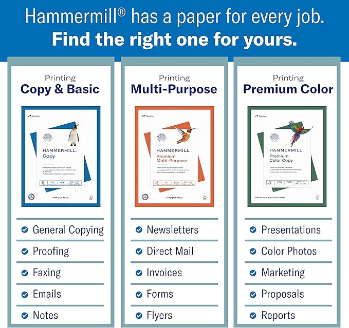 Hammermill Printer Paper, 20 lb Copy Paper, 3 Hole - Image 3