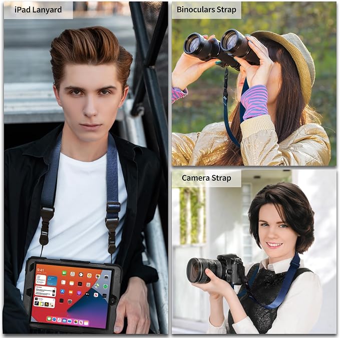 FIEIL Nylon iPad Strap, Adjustable Camera Neck Strap, Comfortable Shoulder Strap - Image 3