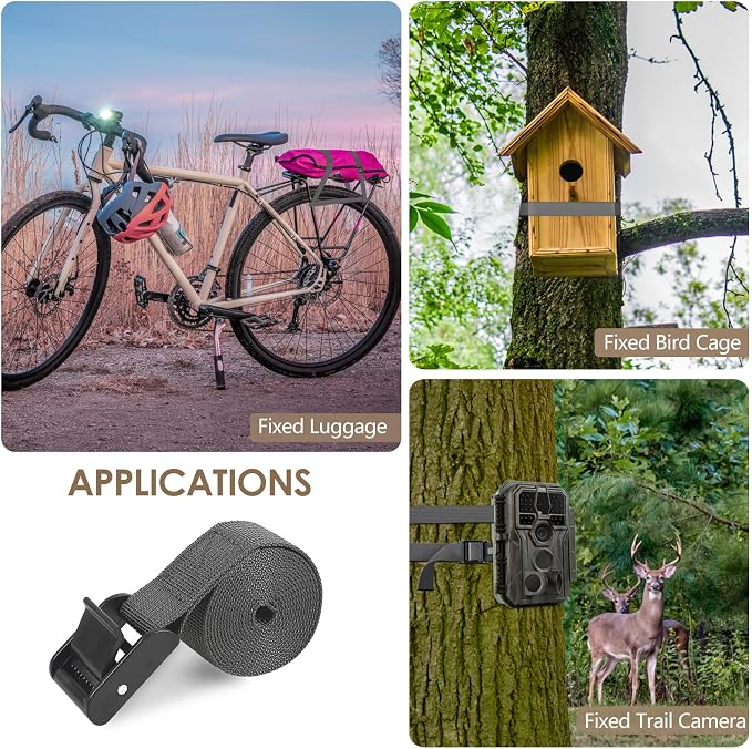 5pcs Trail Camera Straps Game Camera Tree Mounting Straps Portable UV Resistant - Image 4