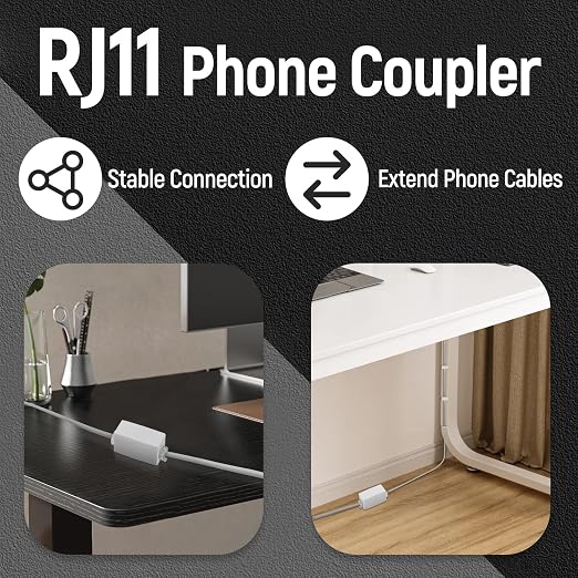Uvital Phone Extension Cord 33 Ft, Telephone Cable - Image 5
