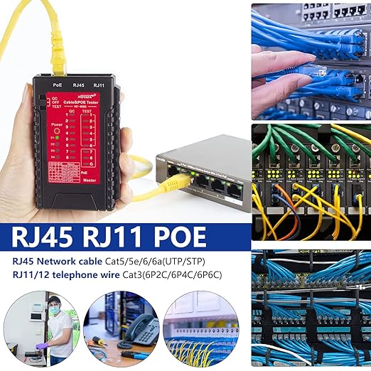 NOYAFA Network Cable Tester for RJ45 RJ11 RJ12 /Cat5 Cat5e Cat6 Cat6a Cat7 - Image 4